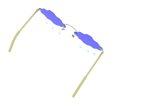 Snowfall Sunglasses Model 3D