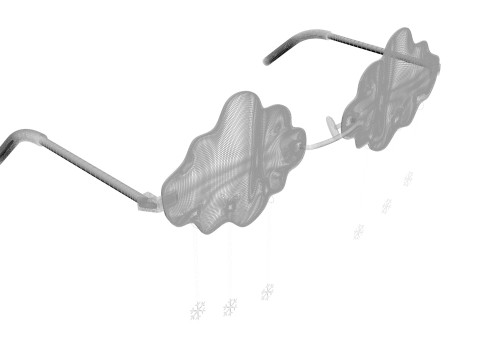 Snowfall Sunglasses Model 3D