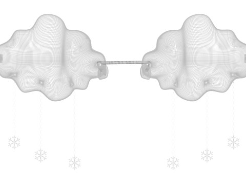 Snowfall Sunglasses Model 3D