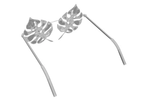 Kacamata Daun Aloha Model 3D