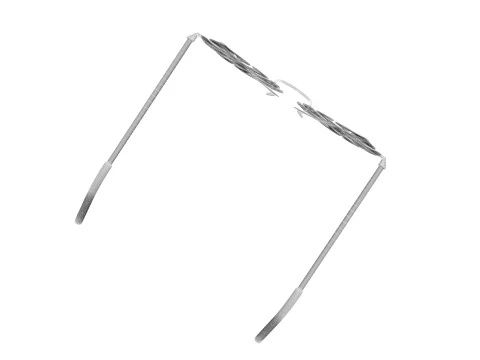 Kacamata Daun Aloha Model 3D