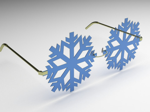 Snowflake Sunglasses 3Dモデル