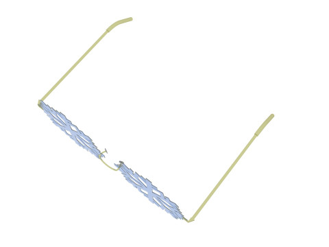 Snowflake Sunglasses 3D Model
