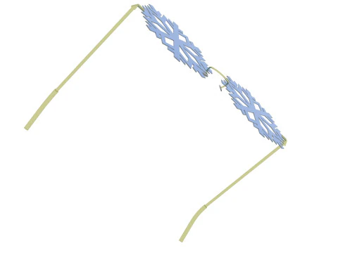 Snowflake Sunglasses 3D Model