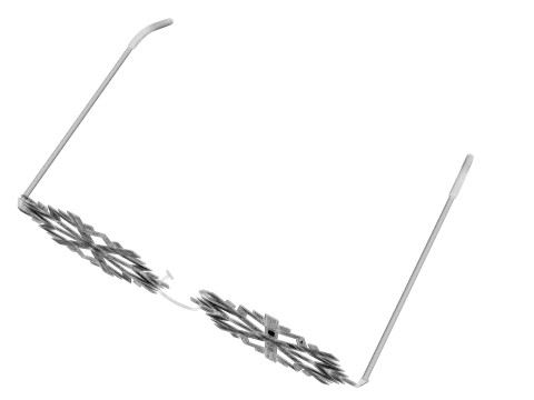 Snowflake Sunglasses 3D Model