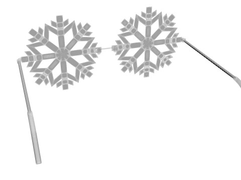 Snowflake Sunglasses 3D Model