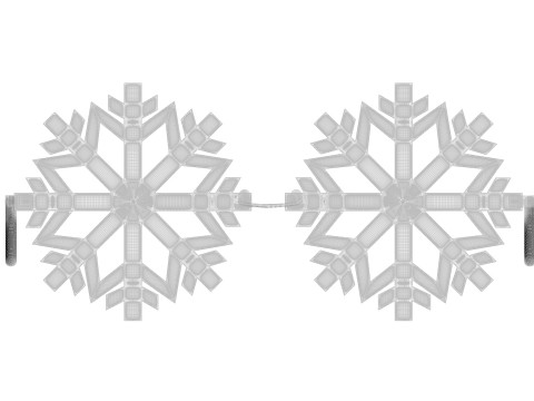 Snowflake Sunglasses 3D Model