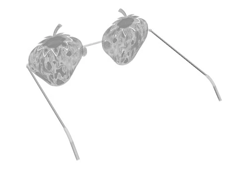 Strawberry Sunglasses 3D Model