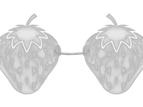 Strawberry Sunglasses 3D Model