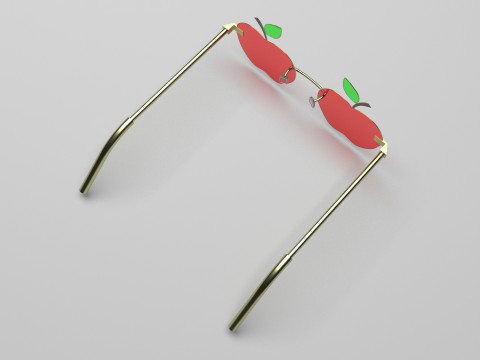 Apple Sunglasses Model 3D