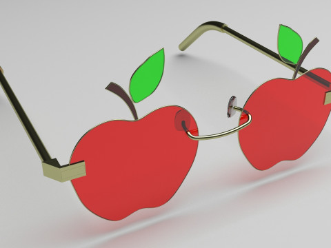 Apple Sunglasses Model 3D