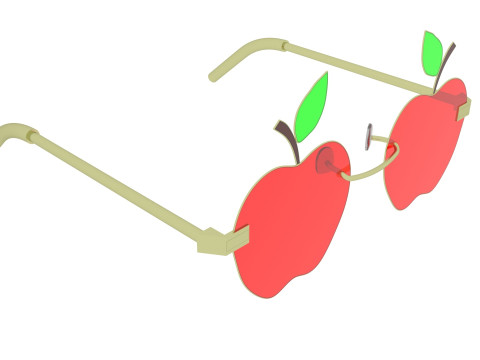 Apple Sunglasses Model 3D