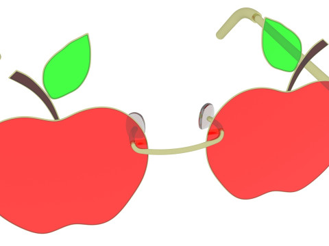 Apple Sunglasses Model 3D