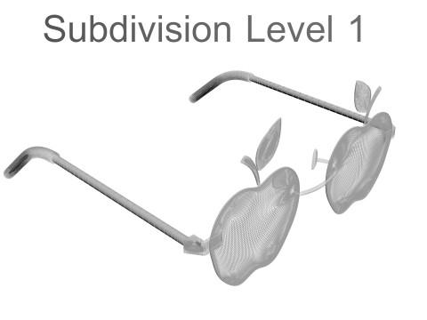 Apple Sunglasses Model 3D