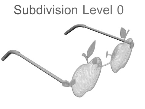 Apple Sunglasses Model 3D