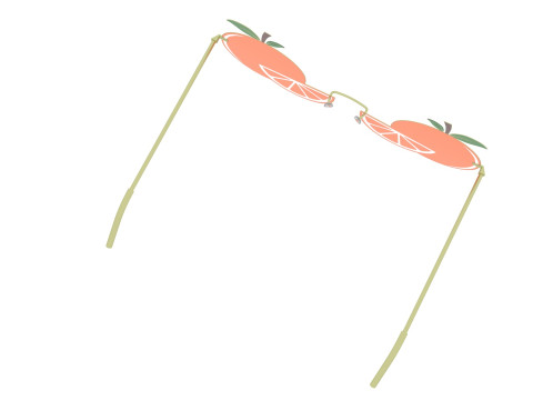 Orange Sunglasses 3D 모델