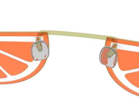 Orange Sunglasses 3D 모델