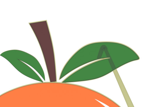 Orange Sunglasses 3D 모델