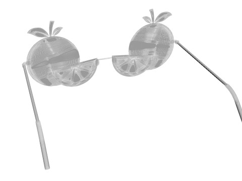 Orange Sunglasses 3D 모델