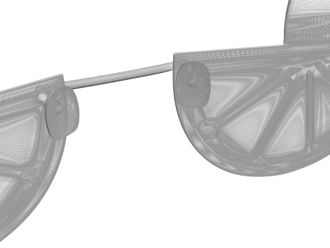 Orange Sunglasses 3D 모델