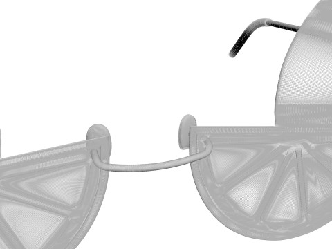 Orange Sunglasses 3D 모델