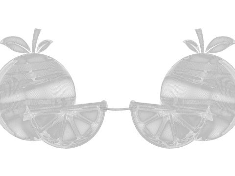 Orange Sunglasses 3D 모델