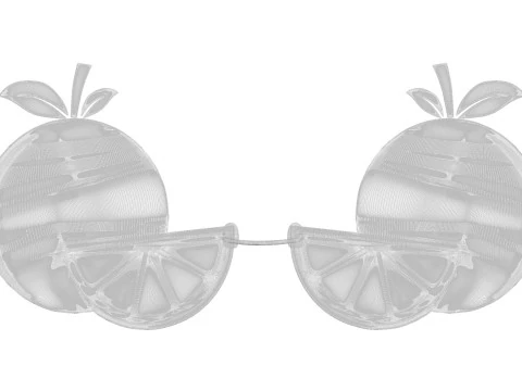 Помаранчеві сонцезахисні окуляри 3D Модель