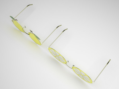 Lemon Sunglasses 3Dモデル