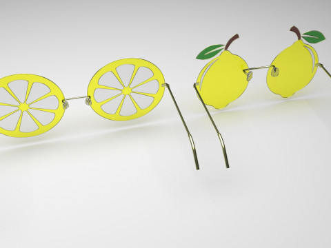 Lemon Sunglasses 3Dモデル