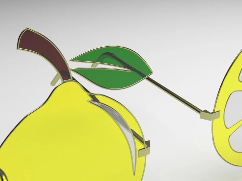 Limon G&uuml;neş G&ouml;zl&uuml;ğ&uuml; 3D Model