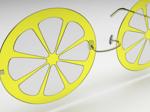 Limon G&uuml;neş G&ouml;zl&uuml;ğ&uuml; 3D Model