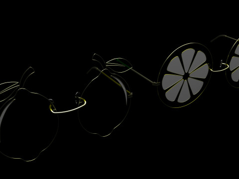 Lemon Sunglasses 3Dモデル