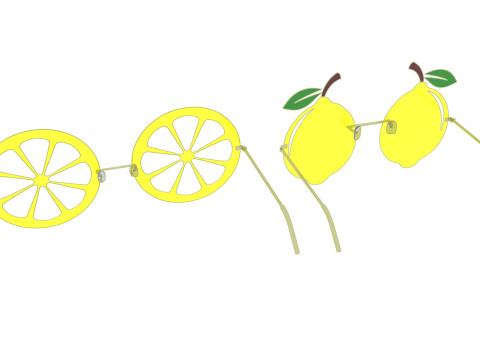 Lemon Sunglasses 3Dモデル