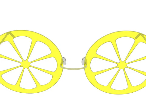 Limon G&uuml;neş G&ouml;zl&uuml;ğ&uuml; 3D Model