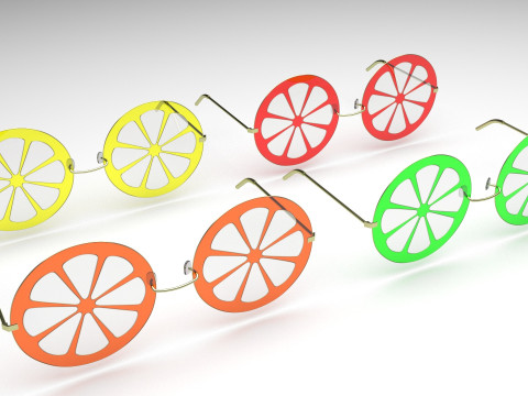 Citrus Sunglasses Collection Modelo 3D