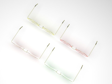 Citrus Sunglasses Collection 3Dモデル