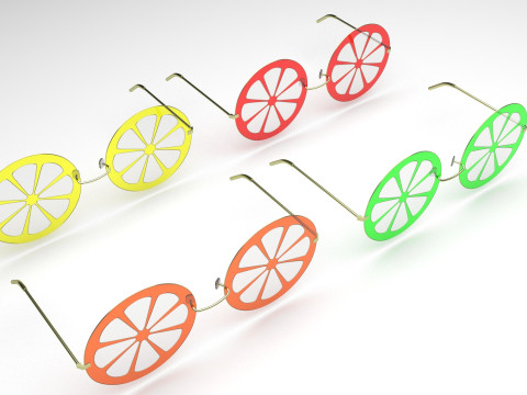 Citrus Sunglasses Collection 3Dモデル