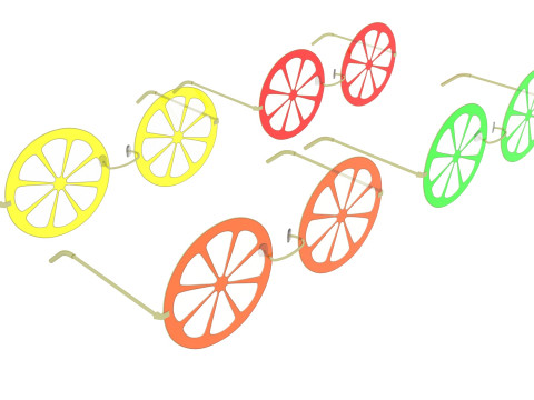 Citrus Sunglasses Collection 3Dモデル