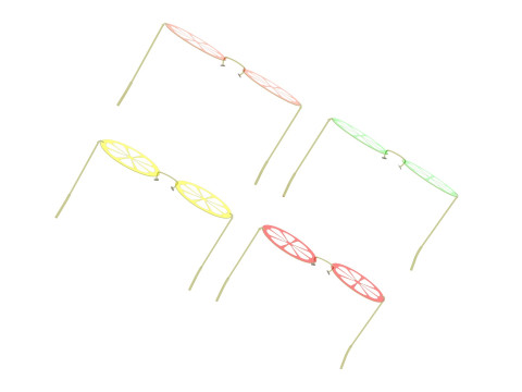Citrus Sunglasses Collection 3Dモデル