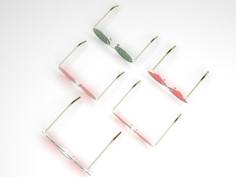 Watermelon Sunglasses Collection Model 3D