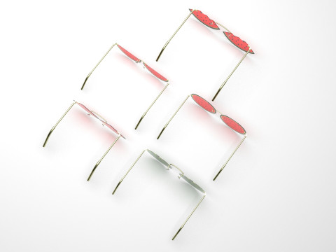 Watermelon Sunglasses Collection Model 3D