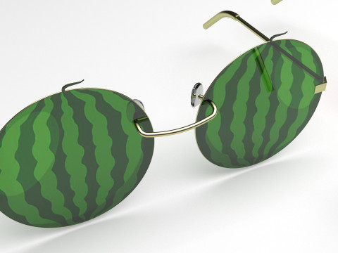 Watermelon Sunglasses Collection Model 3D