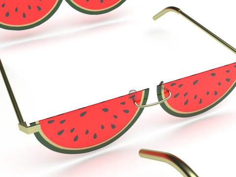 Watermelon Sunglasses Collection Model 3D
