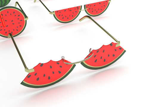 Watermelon Sunglasses Collection Model 3D