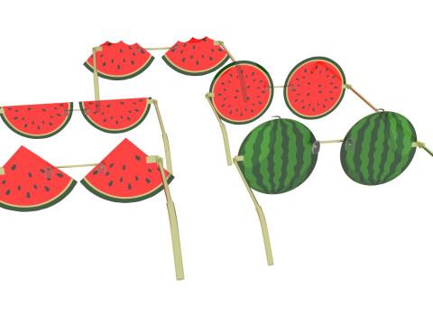 Watermelon Sunglasses Collection Model 3D