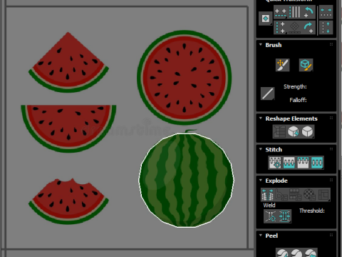 Watermelon Sunglasses Collection Model 3D