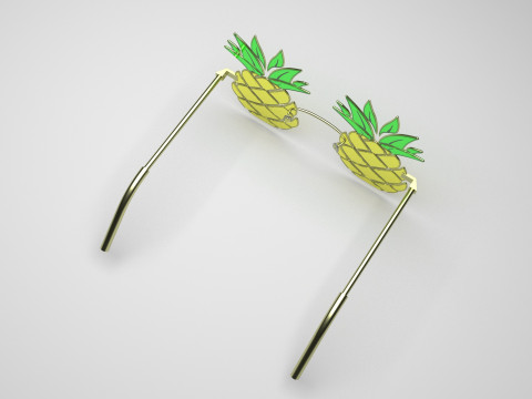 Pineapple Sunglasses 3D 모델