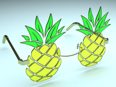 Pineapple Sunglasses 3D 모델