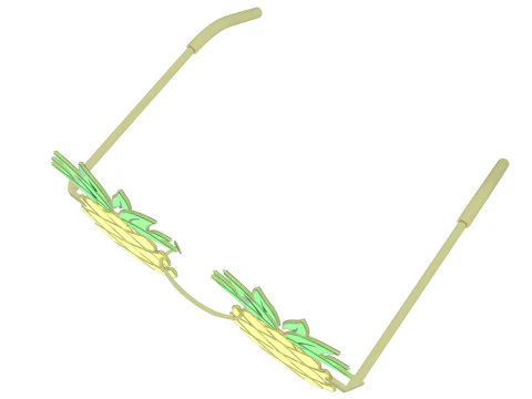 Pineapple Sunglasses 3D Model