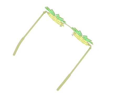 Pineapple Sunglasses 3D Model